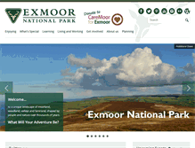 Tablet Screenshot of exmoor-nationalpark.gov.uk